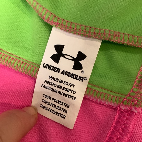 Under Armor Baby Girls Pink And Green Track Jacket, Size 4 - Picture 9 of 15